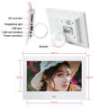 DPF-706 7 inch Digital Photo Frame LED Wall Mounted Advertising Machine, Plug:UK Plug(White)
