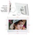 DPF-706 7 inch Digital Photo Frame LED Wall Mounted Advertising Machine, Plug:AU Plug(White)