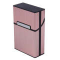 Aluminum Cigar Cigarette Case Tobacco Holder Pocket Box Storage Container Smoking Set(Pink)