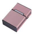 Aluminum Cigar Cigarette Case Tobacco Holder Pocket Box Storage Container Smoking Set(Pink)