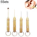 5 Sets 4 in 1 Multifunctional Portable Ear Spoon Tools