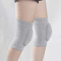 Gray Gray Edging Children Thick Anti-collision Sponge Knee Pads Sports Protective Gear, SIZE:L