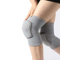 Gray Gray Edging Children Thick Anti-collision Sponge Knee Pads Sports Protective Gear, SIZE:L