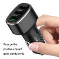 QIAKEY GT680 3 USB Ports Fast Charge Car Charger(Black)