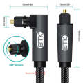EMK 90 Degree Swivel Adjustable Right Angled 360 Degrees Rotatable Plug Nylon Woven Mesh Optical ...
