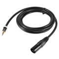 3.5mm To Caron Male Sound Card Microphone Audio Cable, Length:0.5m