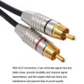 XLR Male To 2RCA Male Plug Stereo Audio Cable, Length:, Length:1m