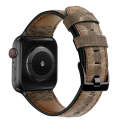 Vintage Oil Wax Cowhide Watch Band For Apple Watch Series 6&SE&5&4 40mm /3&2&1 38mm(Coffee Brown)