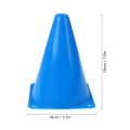 2 PCS Football Obstacle Sign Tube Thickening Road Block Cone without Hole, Size: 18 x 14cm(Yellow)