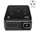 P11 4K HD DLP Mini 3D Projector 4G + 32G Smart Micro Convenient Projector, Style:UK Plug(Black)