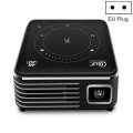 P11 4K HD DLP Mini 3D Projector 4G + 32G Smart Micro Convenient Projector, Style:EU Plug(Black)