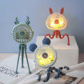 Mini Octopus Night Light Fan Children Cute Baby Carriage Portable USB Charging Fan Random Style C...