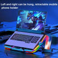 CoolCold 5V Speed Control Version Gaming Laptop Cooler Notebook Stand,Spec: Blue 7 Colors