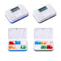 Regular Reminder Compartment Electronic Pill Box 6 Grid Electronic Version Mini Sealed Pill Box(B...