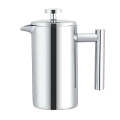 304 Stainless Steel French Pressure Coffee Pot Hand Made Tea Pot, Capacity:800ml