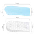 JF101 Invisible Transparent Silicone Heightening Pad Heel Heightening Insole Shock Absorption Hal...