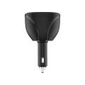 Cigarette Lighter Car Charger Dual USB QC 3.0 Dual Fast Charging 6A Car Charger(Classic Black)