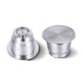Reusable Stainless Steel Coffee Capsules with Multiple Filling Coffee Filters(Silver)