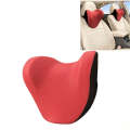 Car Headrest And Neck Pillow Ice Silk Breathable Space Memory Foam Pillow(Red)
