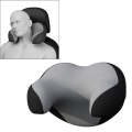 U-shaped Car Headrest Car Memory Foam Neck Pillow(Black Gray)