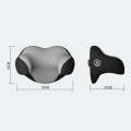 U-shaped Car Headrest Car Memory Foam Neck Pillow(Pure Black)