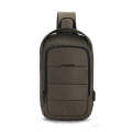 Ozuko 9068 Men Chest Bag Waterproof Shoulder Messenger Bag with External USB Charging Port(Army G...