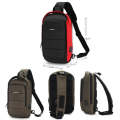 Ozuko 9068 Men Chest Bag Waterproof Shoulder Messenger Bag with External USB Charging Port(Army G...