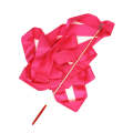 5 PCS 4 m Artistic Color Gymnastics Ribbon Dance Props Children Toys(Rose Red)