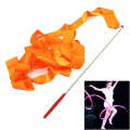 5 PCS 4 m Artistic Color Gymnastics Ribbon Dance Props Children Toys(Orange)