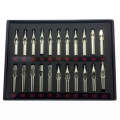 22 PCS Stainless Steel Tattoo Nozzle Tips Set Round Diamond Magnum Mixed Tattoo Tips For Tattoo S...