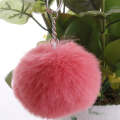 Simple Key Chain Fur Ball Pompon Keychain Pompom Artificial Rabbit Fur Animal Keychains for Woman...