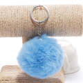 Simple Key Chain Fur Ball Pompon Keychain Pompom Artificial Rabbit Fur Animal Keychains for Woman...