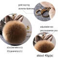 Fur Pom Keychains Fake Rabbit Fur Ball Keychain(red)