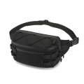 Ozuko 9340 Men Waist Bag Multifunctional Chest Bag Sports Waterproof Shoulder Messenger Bag(Black)
