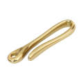 Retro Solid Brass Key Chain Key Ring Belt U Hook Wallet Chain Fish Hook, Length:6cm without Coppe...