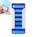 Home Travel Plastic Pill Box Drawer Pill Box Portable Storage Box, Model:4 Grid(Blue)