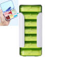 Home Travel Plastic Pill Box Drawer Pill Box Portable Storage Box, Model:6 Grid(Green)
