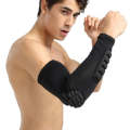 Basketball Sleeve Cellular Anti-collision Anti-slip Compression Elbow Protective Gear, Size:L(Black)