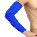 Basketball Sleeve Cellular Anti-collision Anti-slip Compression Elbow Protective Gear, Size:L(Blue)