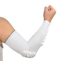 Basketball Sleeve Cellular Anti-collision Anti-slip Compression Elbow Protective Gear, Size:L(WHITE)