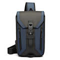 Ozuko 9334 Men Outdoor Multifunctional Waterproof Messenger Bag with External USB Charging Port(R...
