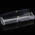 Crystal Reading Glasses Case PVC Transparent Plastic Polarized Glasses Case(Transparent)