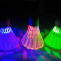 4 in 1 LED Goose Feather Material LED Light Durable Badminton