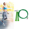 Steel Wire Skipping Skip Adjustable Fitness Jump RopeLength: 3m(Green)