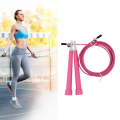 Steel Wire Skipping Skip Adjustable Fitness Jump RopeLength: 3m(Pink)