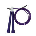 Steel Wire Skipping Skip Adjustable Fitness Jump RopeLength: 3m(Purple)