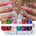 2 PCS Nail Art Butterfly Laser Symphony Sequins, Specification:25