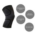 2pcs Comfortable Breathable Elastic Nylon Sports Knit Knee Pads, Size:M(Black)