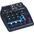 TU04 BT Sound Mixing Console Record 48V Phantom Power Monitor AUX Paths Plus Effects 4 Channels A...