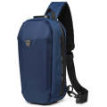 Ozuko 9321 Outdoor Anti-Theft Oxford Cloth Men Chest Bag Waterproof Messenger Bag with External U...